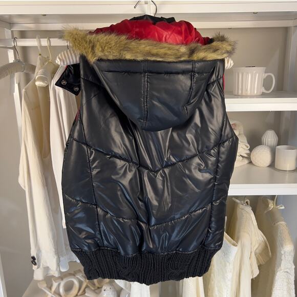 Ruffhewn women's size medium vest vegan fur detachable #2931 - Picture 2 of 5